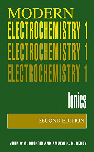 Imagen de archivo de Modern Electrochemistry 1: Ionics, 2nd Edition a la venta por SecondSale