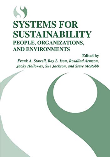 Stock image for Systems for Sustainability: People, Organizations, and Environments for sale by AwesomeBooks