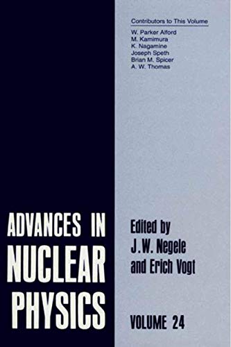 9780306457579: Advances in Nuclear Physics: Volume 24