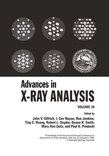 Imagen de archivo de Advances in X-Ray Analysis, Vol. 39 a la venta por HPB-Red