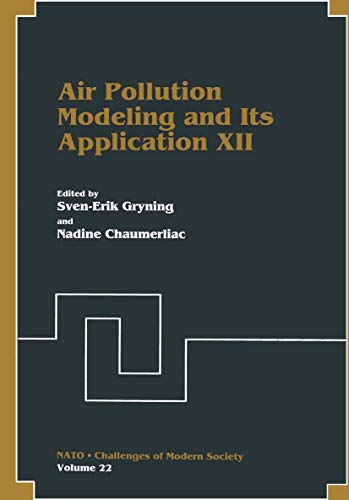 Stock image for Air Pollution Modeling and Its Application XII: 22 (Nato Challenges of Modern Society, 22) for sale by WorldofBooks