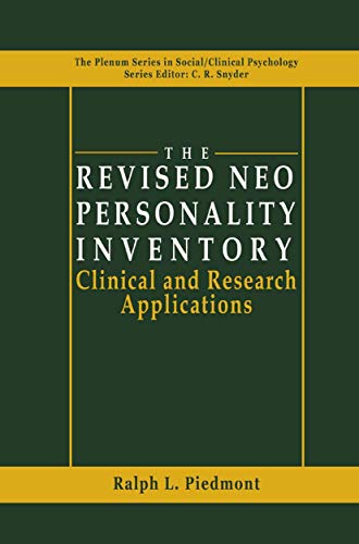 9780306459436: The Revised Neo Personality Inventory: Clinical and Research Applications