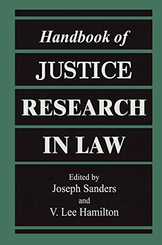 Stock image for HANDBOOK OF JUSTICE RESEARCH IN LAW for sale by Basi6 International