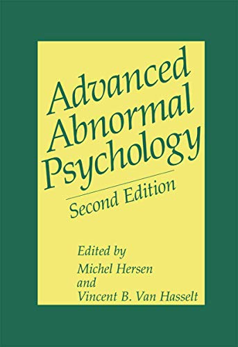 9780306463815: Advanced Abnormal Psychology