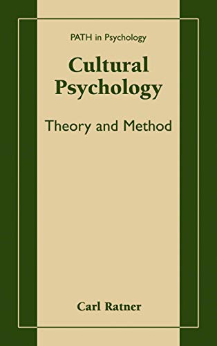 Stock image for Cultural Psychology : Theory and Method for sale by Better World Books: West
