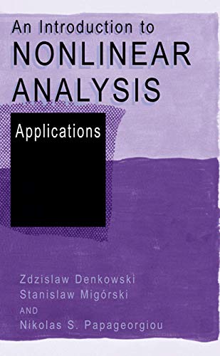 Imagen de archivo de An Introduction to Nonlinear Analysis: Applications a la venta por GF Books, Inc.