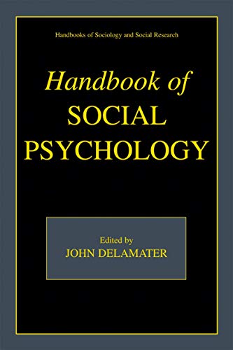 9780306476952: Handbook of Social Psychology (Handbooks of Sociology and Social Research)