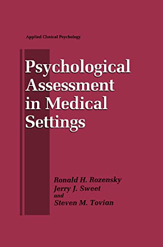 9780306484537: Psychological Assessment in Medical Settings (NATO Science Series B:)
