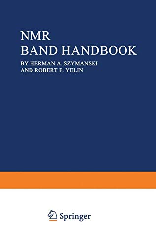 Beispielbild fr NMR Band Handbook zum Verkauf von Better World Books