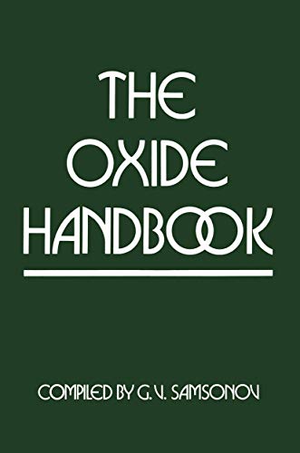 Stock image for The Oxide Handbook (IFI Data Base Library) for sale by medimops