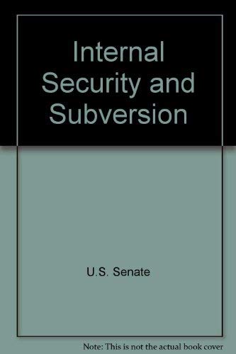 Internal security and subversion: principal State laws and cases