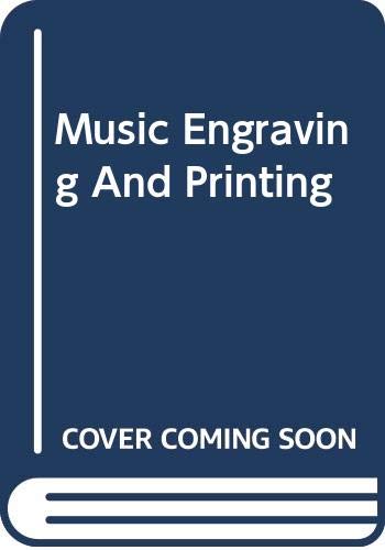 9780306701689: Music Engraving And Printing