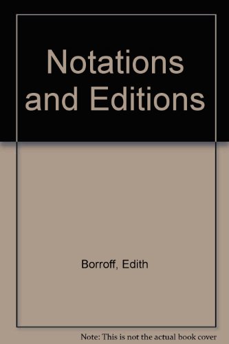 Beispielbild fr Notations And Editions zum Verkauf von Phatpocket Limited