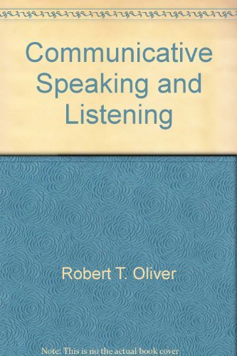 9780306789007: Communicative Speaking and Listening