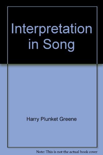 Stock image for Interpretation in Song for sale by ThriftBooks-Dallas