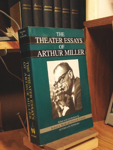 Beispielbild fr The Theater Essays Of Arthur Miller zum Verkauf von Books From California