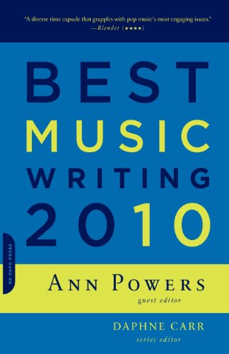 Beispielbild fr Best Music Writing 2010 zum Verkauf von Better World Books