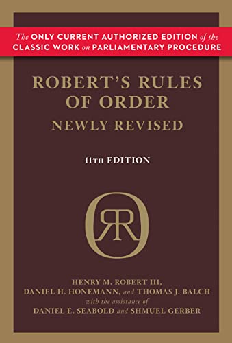 Imagen de archivo de Robert's Rules of Order (Newly Revised, 11th edition) (Robert's Rules of Order (Hardcover)) a la venta por Goldstone Books