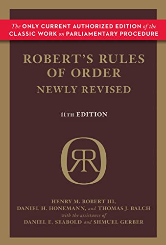9780306820212: Robert's Rules of Order (Newly Revised, 11th edition)