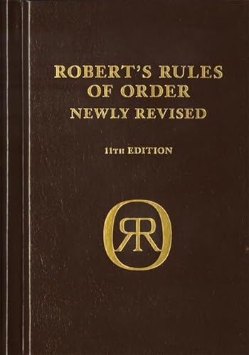 Stock image for Robert's Rules of Order Newly Revised, deluxe 11th edition for sale by HPB-Red