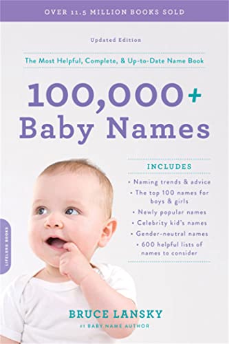 Stock image for 100,000+ Baby Names: The Most Helpful, Complete, & Up-To-Date Name Book for sale by ThriftBooks-Dallas