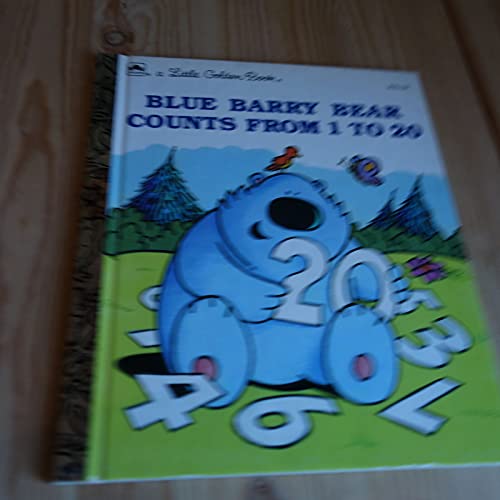 Beispielbild fr Blue Barry bear counts from 1 to 20 (A Little golden book) zum Verkauf von Jenson Books Inc