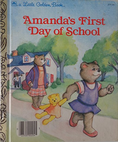 Beispielbild fr Amanda's First Day of School (Little Golden Book) zum Verkauf von BooksRun