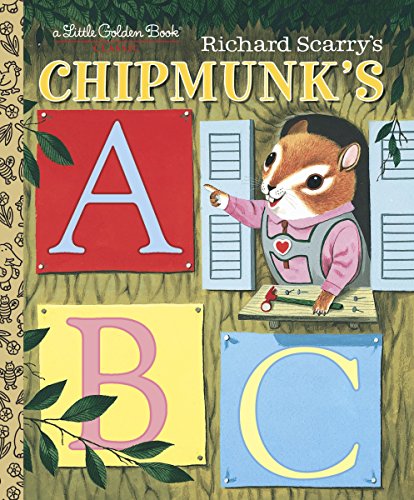 Imagen de archivo de Richard Scarry's Chipmunk's ABC (Little Golden Book) a la venta por Anderson Book
