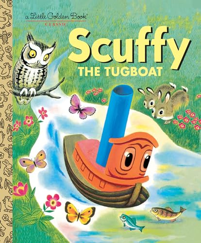 Imagen de archivo de Scuffy the Tugboat: And His Adventures Down the River (Little Golden Book) a la venta por WorldofBooks