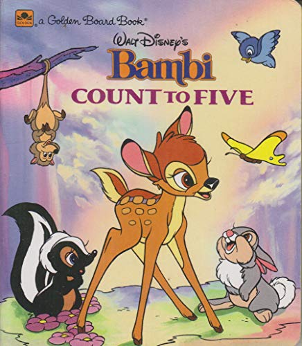 9780307061140: Walt Disney's Bambi: Count to Five (Golden Books)