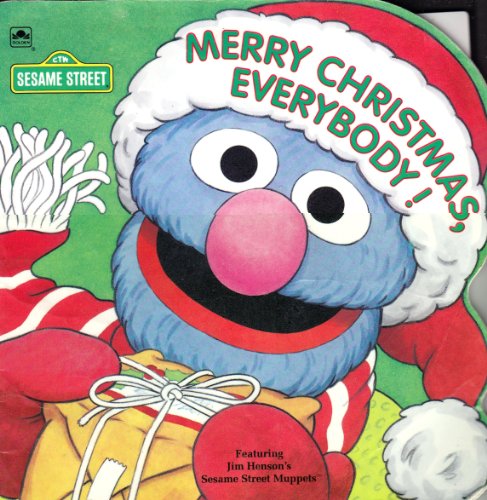 Beispielbild fr Merry Christmas Everybody! (A Sesame Street Golden Super Shape Book) zum Verkauf von SecondSale