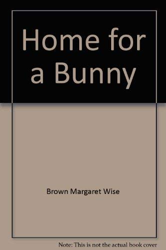 Stock image for Home for a Bunny, large book, for sale by Alf Books
