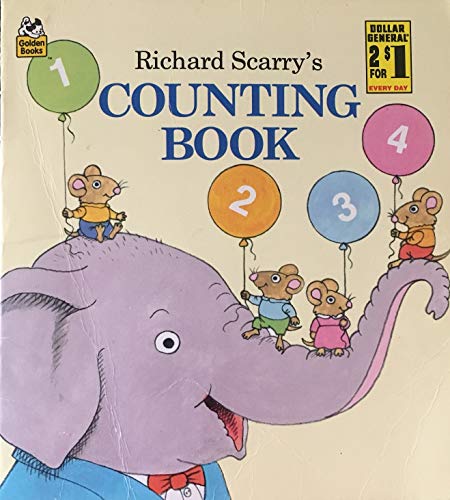 Imagen de archivo de Richard Scarry's Counting Book (Look-Look) a la venta por Wonder Book