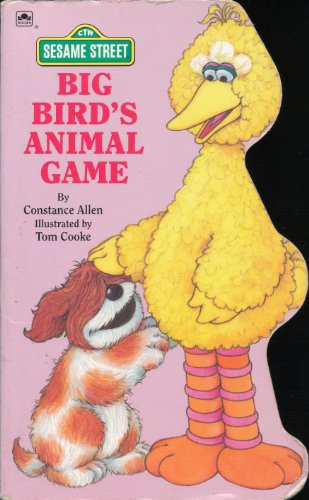 Imagen de archivo de Big Bird's Animal Game (A Golden Sturdy Shape Book / Sesame Street) a la venta por Wonder Book