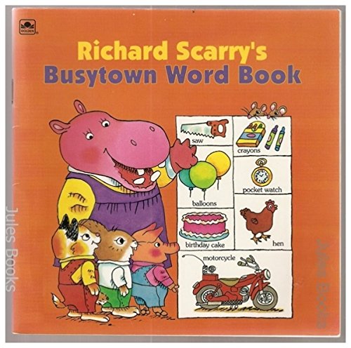 Beispielbild fr Richard Scarry's Busytown Word Book zum Verkauf von Wonder Book