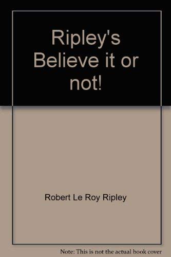 Stock image for Ripley's Believe it or not! for sale by Wonder Book