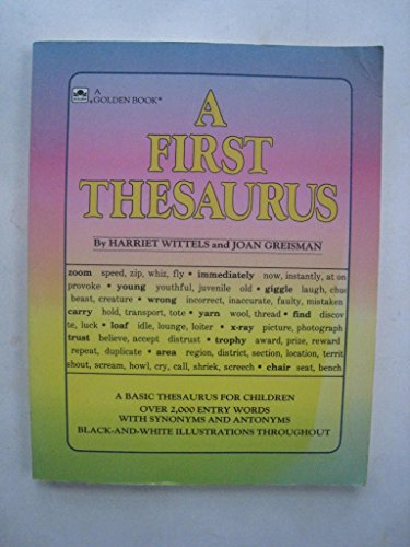 Imagen de archivo de A First Thesaurus a la venta por Gulf Coast Books