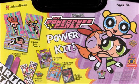 9780307163097: The Powerpuff Girls Power Kit!: Little Golden Book, Sticker Book, Coloring Book, 3 Posters, 2 Glue Sticks, Stickers