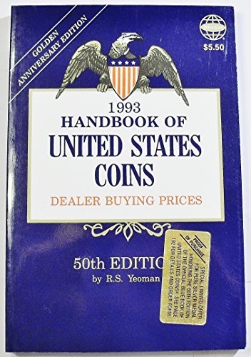 Stock image for Nineteen Ninety-Three Handbook of United States Coins (Handbook of United States Coins: The Official Blue Book (Paper)) for sale by Wonder Book