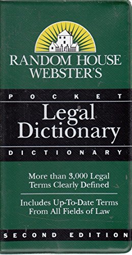 Webster's Legal Dictionary (9780307290731) by James E. Clapp