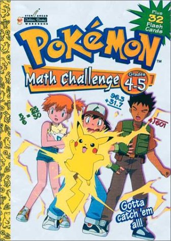 Imagen de archivo de Pokemon Math Challenge Grades 4-5 Plus 32 Flash Cards a la venta por HPB-Diamond