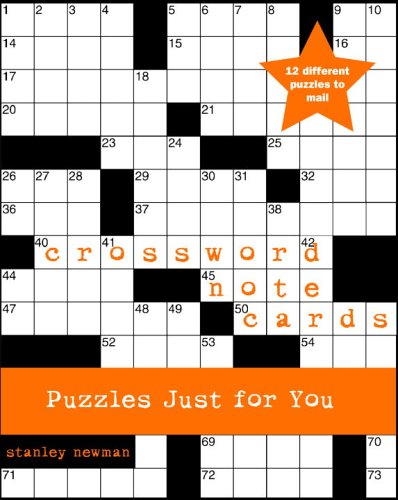 Crossword Note Cards: Puzzles Just for You (Potter Style) (9780307336255) by Newman, Stanley