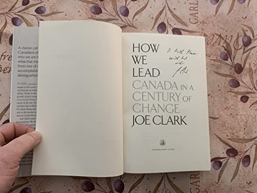 Beispielbild für How We Lead: Canada in a Century of Change zum Verkauf von Discover Books