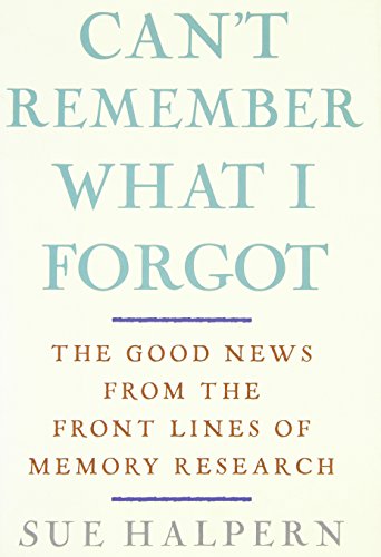 Beispielbild fr Can't Remember What I Forgot : The Good News from the Frontlines of Memory Research zum Verkauf von Better World Books