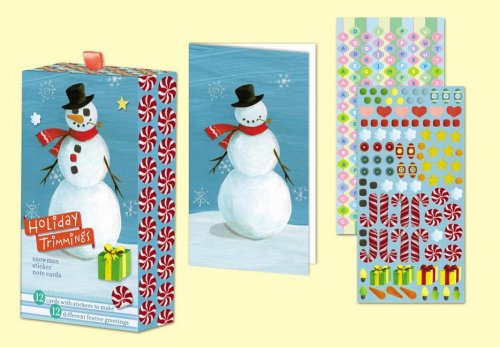 Beispielbild fr Snowman Holiday Sticker Note Cards (Holiday Trimmings) zum Verkauf von Ergodebooks