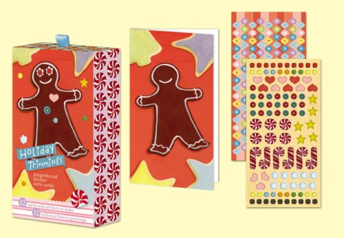 Stock image for Gingerbread Holiday Sticker Note Cards for sale by Ebooksweb