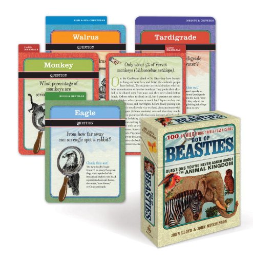 Box of Beasties: 100 BeWILDering Trivia Flashcards (9780307460349) by Mitchinson, John; Lloyd, John