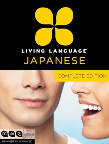Stock image for Living Language Japanese, Complete Edition: Beginner through advanced course, including 3 coursebooks, 9 audio CDs, Japanese reading & writing guide, and free online learning for sale by HPB-Red