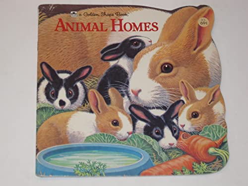 Beispielbild fr Animal homes (A Golden shape book) zum Verkauf von Wonder Book