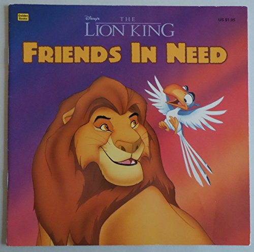 Imagen de archivo de Disney's the Lion King: Friends in Need a la venta por Gulf Coast Books